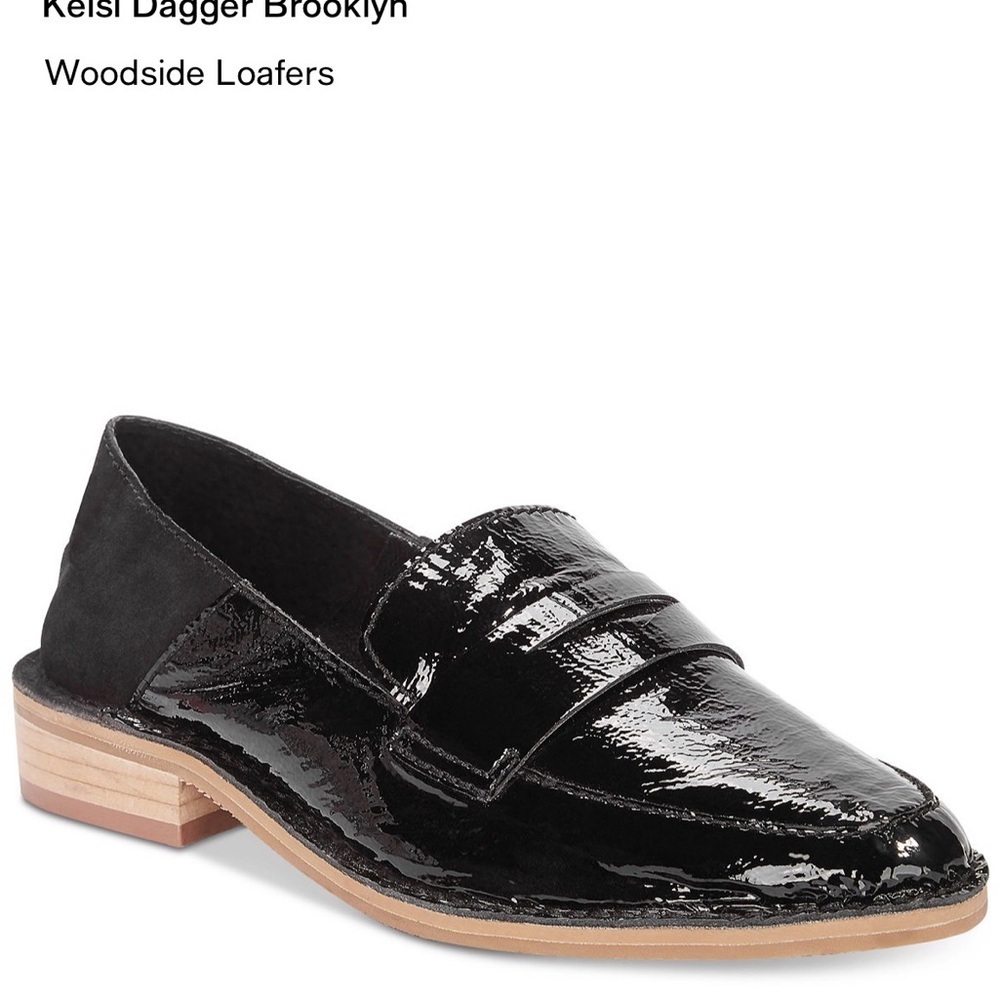 Kelsi Dagger Brooklyn Black Patent Loafers